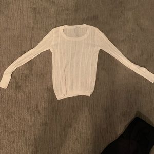 White Knit Top